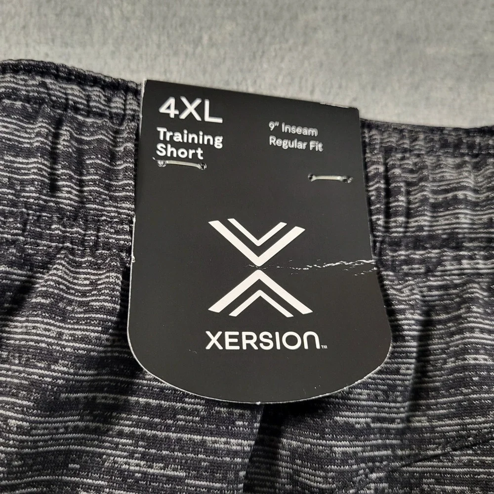 Xersion Mens 4XL NWT Training Shorts Black Heather Everair Quick-Dri Athletic